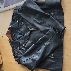Black Leathet Motorcycle Jacket